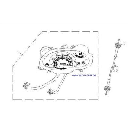 F25-Tachometer / Tachowelle