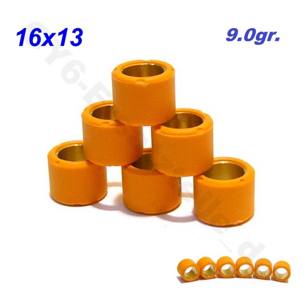 9,0gr. Racing-Variorollen Set 16x13