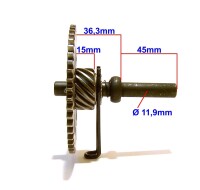 9-14 - Kickstarterrad (Ritzel) mit Haltespange