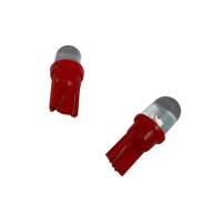 2x LED Lampe 12V ROT für Standlicht T10 Sockel