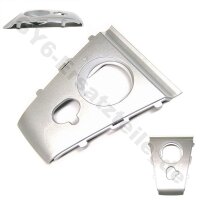 Heckverkleidung mitte / Tankdeckelverkleidung silber