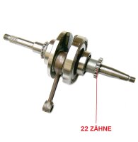 Kurbelwelle komplett (22er Verzahnung)