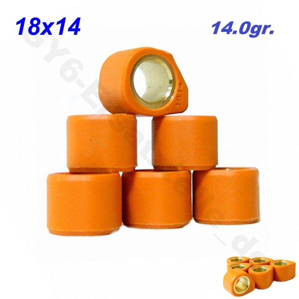 Variogewichte 6 Stück 18x14mm 11,0g - Für Roller 110-200ccm