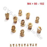VERGASER DÜSEN SET M4 - 0.82.-1.00mm  - 4-TAKT - 10...