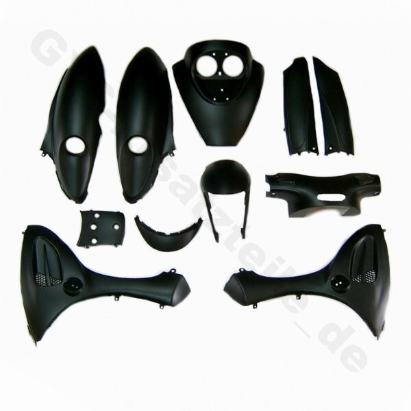 VERKLEIDUNG kompl. matt schwarz BAOTIAN BT49QT-7 BT125T-2 FLEX TECH und baugleiche