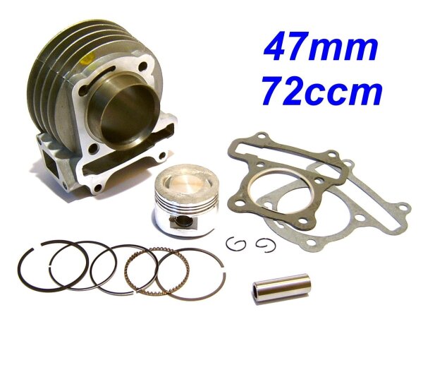 ZYLINDER KIT SPORT 47mm / 72ccm / 139QMA/B GY6 Motoren