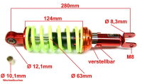 STOSSDÄMPFER 280cm FEDERBEIN z.B.für KEEWAY...