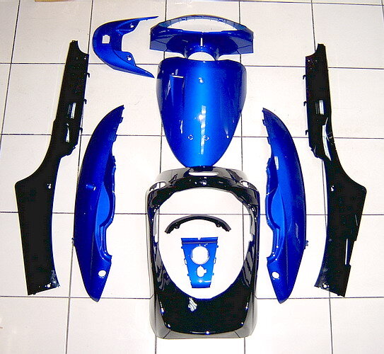 Komplettverkleidung Satz RS450 blau-schwarz