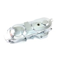 3 - Kupplungs- und Variomatik Abdeckung verchromt (kurz 10" Rad / BLANKO) B-WARE