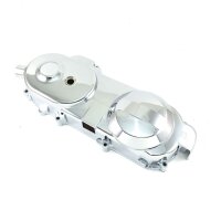 3 - Kupplungs- und Variomatik Abdeckung verchromt (kurz 10" Rad / BLANKO) B-WARE