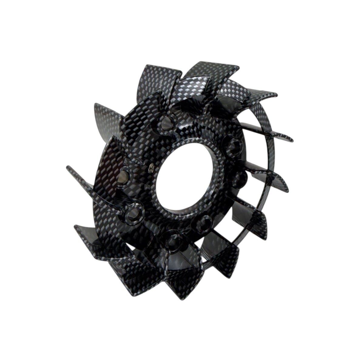 LiMa / Lichtmachine Rotor Lüfter Rad im Carbon Look für GY6 50cc 4-Ta ...