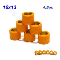 4.5gr. Racing-Variorollen Set 16x13 orange