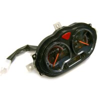 1 - Tachoeinheit Carbon Look (Zubehör), inkl. Digital Uhr