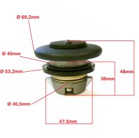 Tankdeckel abschließbar, inkl. 2 Schlüssel