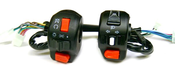 Linke Schaltereinheit Inkl. Bremshebel Für Baotian BT49QT, Benzhou YY50QT & Rex RS – Mit 8-Pin-Stecker, Für Trommelbremse