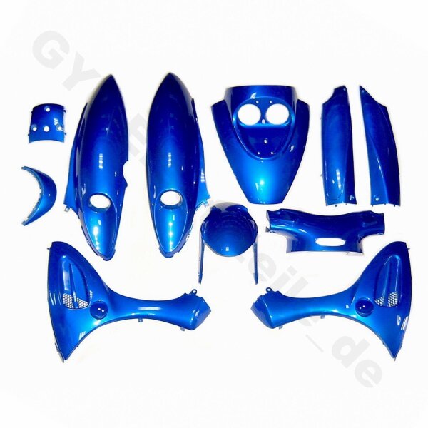 VERKLEIDUNG kompl. blau metallic BAOTIAN BT49QT-7 BT125T-2 FLEX TECH und baugleiche (B-Ware)