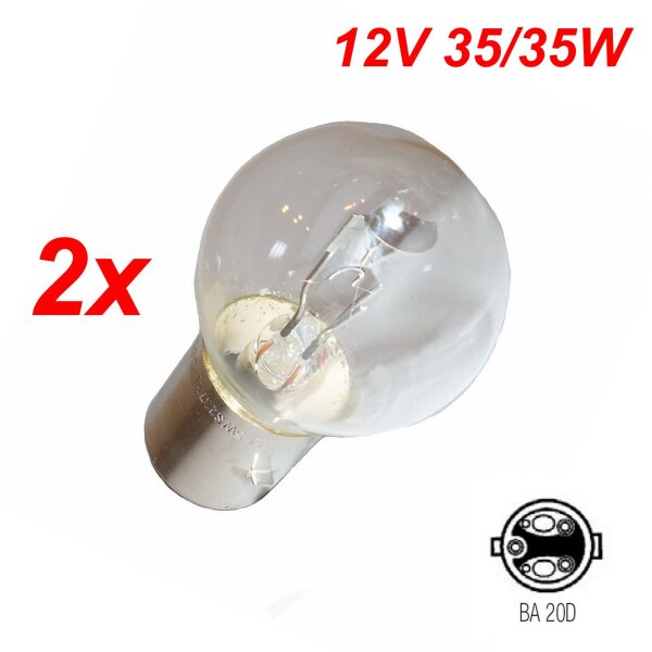 2x BILUX 12V 35/35Watt Scheinwerfer Lampe, 11,50 €