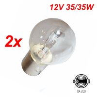2x BILUX 12V 35/35Watt Scheinwerfer Lampe