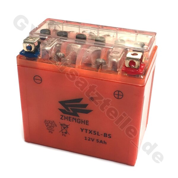 ROLLER GEL BATTERIE 12V 5.0Ah YTX5L-BS BAOTIAN REX BT49QT-9