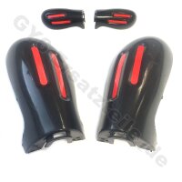 Handschalen / Protektoren L&R Schwarz rot