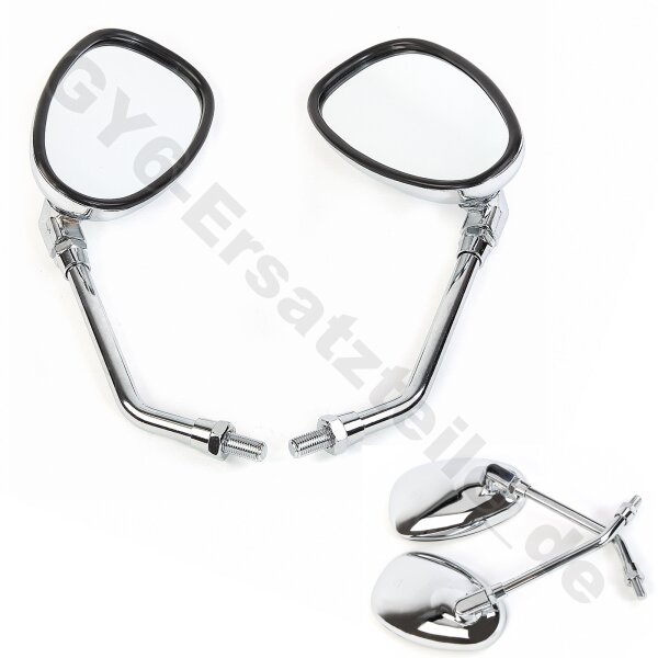 SPIEGEL SET links & rechts CHROME (M10R)