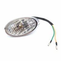 Blinker links hinten - Klarglas - Chrome Rahmen