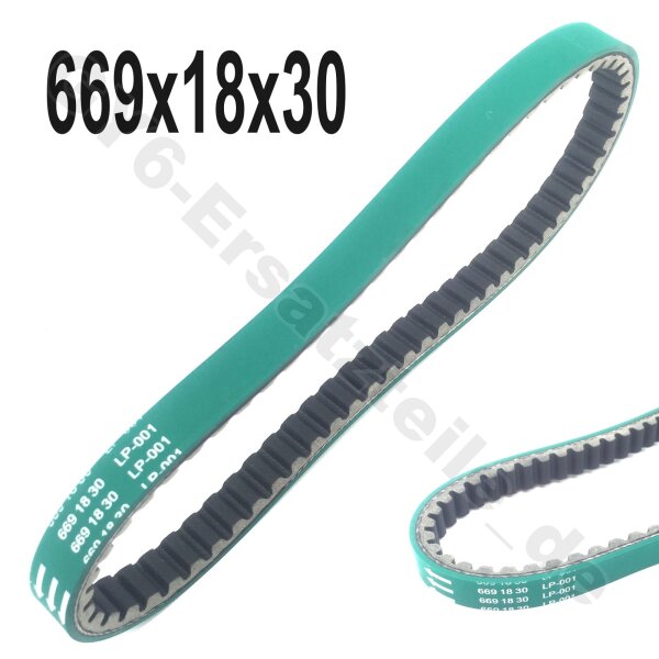 HP RACING RIEMEN V-BELT 669x18x30 Green