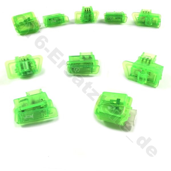 SCHALTER SET 5-teilig in GRÜN für BAOTIAN 50QT-2 REX BENZHOU u.a.