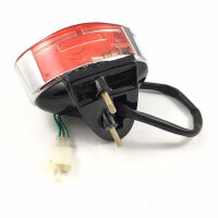 1 - Rücklicht komplett (mit Halter in schwarz)