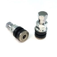 2x REIFEN- / FELGENVENTIL - METALL - Verschraubung