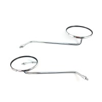 14+15 - Spiegel links und rechts * RUND - CHROME