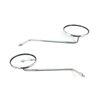 14+15 - Spiegel links und rechts * RUND - CHROME
