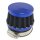 Racing Luftfilter 3 teilig / verstellbar 47mm / 35mm / 25mm  Anschluss * BLAU * 50-125cc