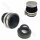 Racing Luftfilter 3 teilig / verstellbar 47mm / 35mm / 25mm  Anschluss * SILBER* 50-125cc