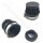 Racing Luftfilter 3 teilig / verstellbar 47mm / 35mm / 25mm  Anschluss * SCHWARZ * 50-125cc