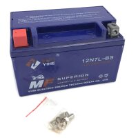 9 - Batterie 12V/7Ah 12N7L-BS (wartungsfrei / GEL)