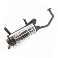 Auspuff komplett 125cc  (Ovale Bauform)