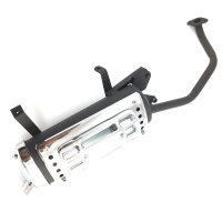 Auspuff komplett 125cc  (Ovale Bauform)