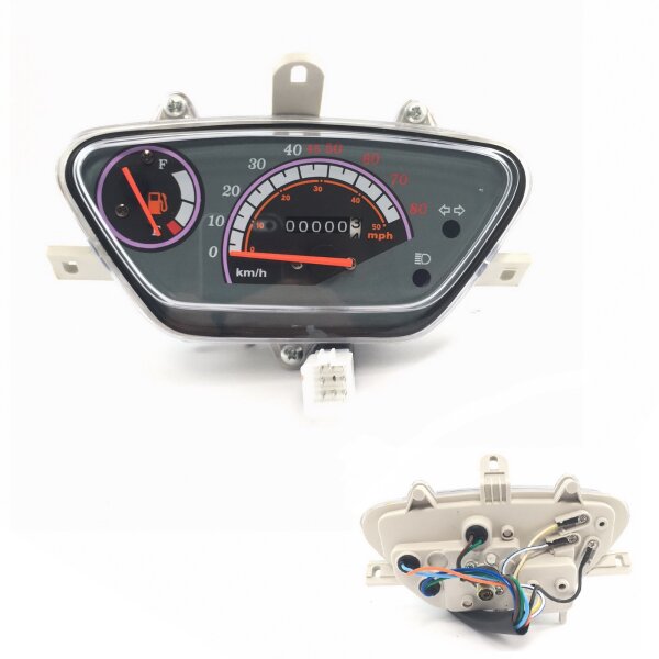 TACHOMETER kompl. inkl KABELBAUM z.B. für Baotian QT-9 Jinlun QT-5 Yiying QT-02 etc.