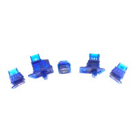 SCHALTER SET 5-teilig in BLAU z.B.für REX RS460...