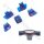 SCHALTER SET 5-teilig in BLAU z.B.für REX RS460 BENZHOU YIYING YY50QT-14 u.a.