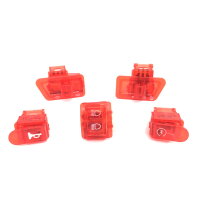 SCHALTER SET 5-teilig in ROT z.B.für REX RS460 BENZHOU YIYING YY50QT-14 u.a.