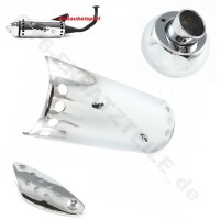 1a - 3-teiliges Chrome Set für Auspuffanlage /...