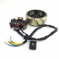 LICHTMASCHINE STATOR + ROTOR * 6 SPULEN * DC * CHINA ROLLER