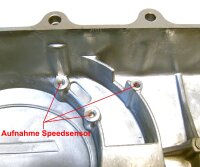 3 - Kupplungs- und Variomatik Abdeckung silber (kurz 10" Rad / Aufn. Speedsensor)