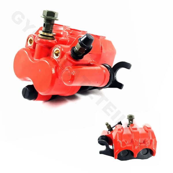 BREMSSATTEL- BREMSZANGE 2-Kolben in ROT z.B.für KYMCO GRAND DINK 50/125 KYMCO JAGER