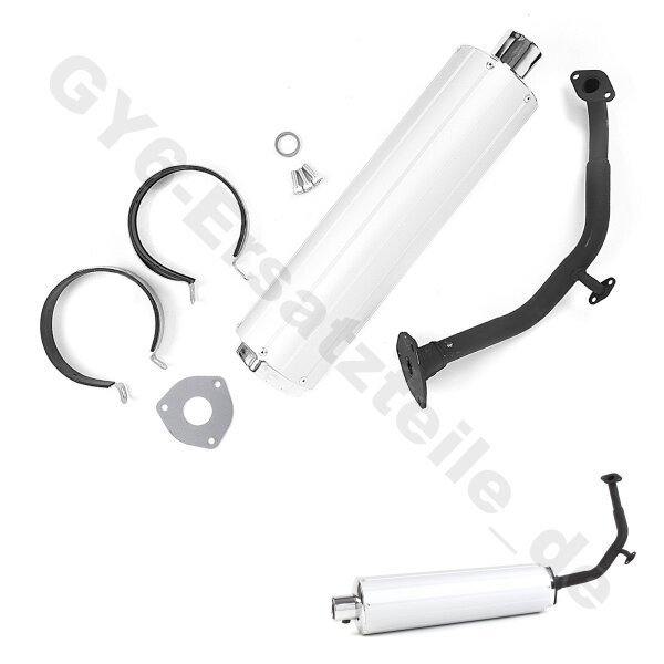 125-150cc Auspuff Set mehrteilig mit AGR Anschluss (B-WARE)
