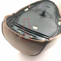 Sitzbank braun + Lehne (B-Ware)