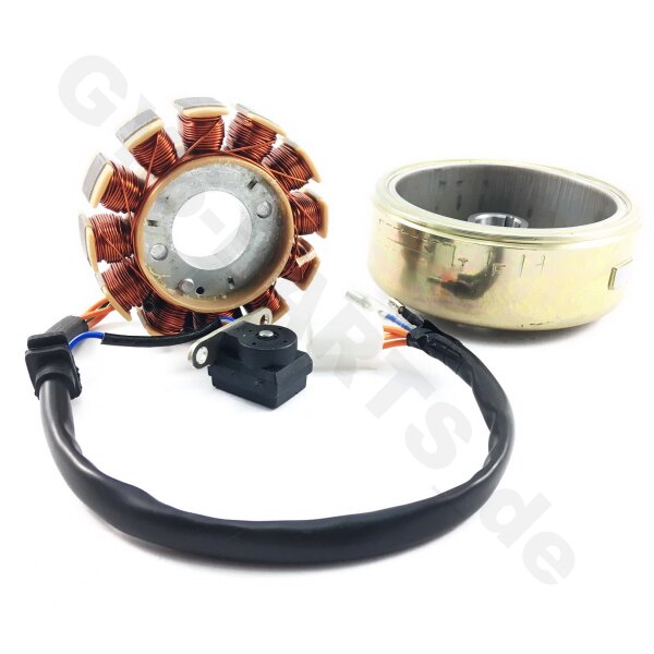 Lichtmaschine komplett Retro Cruiser 125cc - 12 Spulen