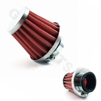 Sport Luftfilter Chrome Look 50-150cc (39mm)